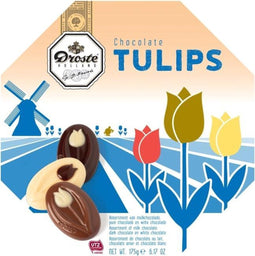 Chocolade droste verwenbox tulips 175gr - 6 stuks