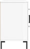 vidaXL - Dressoir - 100x36x60 - cm - bewerkt - hout - hoogglans - wit