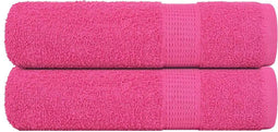 vidaXL - Badhanddoeken - 2 - st - 100x150 - cm - 360 - g/m² - 100% - katoen - roze