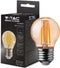 V-TAC VT-1957-N 10 Set E27 LED Lampen - Amber - Golf - IP20 - 4W - 350 Lumen - 2200K