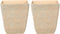 DELOS - Bloempot set van 2 - Beige - 49 cm - Stenenmix
