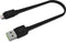 GCmatte Lightning Flat Kabel 25 cm Met fast charging Apple 2.4A