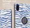 iMoshion Tablet Hoes Geschikt voor Honor Pad X9 - iMoshion 360° Draaibare Design Bookcase 2.0 - Meerkleurig /White Blue Stripes