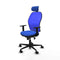 Piqueras y Crespo 1D036N2 - Bureaustoel - Hoofdsteun en verstelbare hoogte - Blauw
