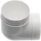 EUROPLAST - Buisboog 90 Graden - Ø 100mm PVC Kunststof Ventilatiebuis