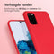 iMoshion Hoesje Geschikt voor Samsung Galaxy S20 Hoesje Met Koord - iMoshion Color Backcover met afneembaar koord - Rood