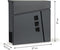 Viking Choice Brievenbus - Wandbrievenbus - Krantenhouder - 37x37x10cm - Antraciet
