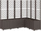 vidaXL - Plantenbak - met - latwerk - 160x120x140 - cm - polypropeen - bruin