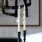 Rivièra Maison Twisted Dinner Candle white 2 pcs set van 3