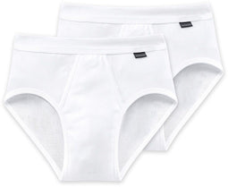 Schiesser Cotton Essentials - Heren Slip - 2-pack - Wit