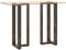 vidaXL - Bartafelpoten - 2 - st - T-vormig - 40x35x(100-101) - cm - staal - naturel