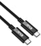 Club 3D CAC-1579 - USB4 Gen3x2 Type-C Kabel - 40Gbps 240W 8K60Hz 3m Zwart
