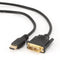 Gembird CC-HDMI-DVI-0.5M - HDMI naar DVI Kabel - Vergulde connectoren - Zwart