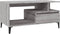 vidaXL - Salontafel - 90x49x45 - cm - bewerkt - hout - grijs - sonoma