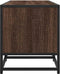 vidaXL - Tv-meubel - 120x35x41 - cm - bewerkt - hout - metaal - bruin - eikenkleur