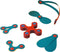 Clixo - Magnetisch Speelgoed - 18-delig Flexibel en Creatief - Rood/Blauw