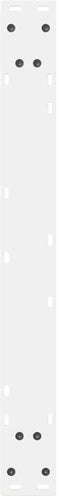 vidaXL - Eettafelpoten - 2 - st - 70x(72-73,3) - cm - staal - wit
