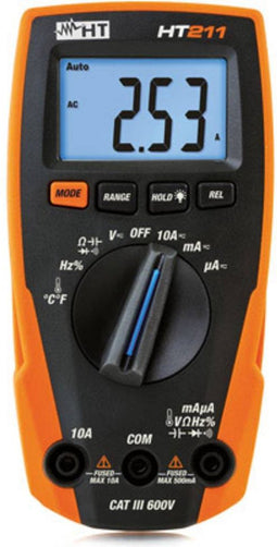 HT Instruments HT211 Multimeter Digitaal CAT III 600 V Weergave (counts): 4000