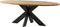 HSM Collection Tafelblad ovaal - 240x120 cm - blank - teak