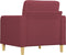 Fauteuil 60 cm stof wijnrood
