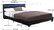 Juskys Verona - Bedframe - LED Verlichting - 120 x 200 cm - Zwart