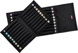 SenseBag - Wallet Black for 36 Markers - Map Voor Markers - Hoes Voor 36 Markers