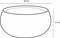 Mica Decorations Bloempot - schaal - mat wit - keramiek - 26 x 12 cm - plantenpotten binnen