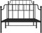 vidaXL - Bedframe - met - hoofd- - en - voeteneinde metaal - zwart - 100x190 - cm