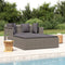 vidaXL - Ligbed - met - kussens - 182x118x63 - cm - poly - rattan - grijs