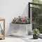 Hoek Plantbak Zilver 45 x 45 x 35 cm Gegalvaniseerd staal