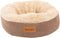 Scruffs Cosy donutmand - Ronde kattenmand met pluche ligvlak - Ø 45 cm - Caramel Brown