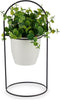 Decoratieve plant Lakens Rond Metaal Plastic 21 x 30 x 21 cm (8 Stuks)