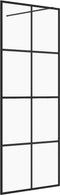 vidaXL - Inloopdouchewand - 100x195 - cm - transparant - ESG-glas - wit