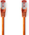 CAT6 Netwerkkabel - RJ45 Male - RJ45 Male - S/FTP - 0.50 m - Rond - LSZH - Oranje - Envelop