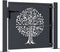 vidaXL - Poort - 105x80 - cm - met - boomontwerp - staal - antracietkleurig