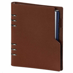 Kalpa 1016-02 compact Hervulbare A5 6 Ringband Organizer Hazelnoot bruin 1 week per 2 paginas 2025-2026