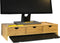 SoBuy BBF03-N - Monitorstandaard - Houten bureau-organizer met 3 lades - Natuur