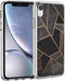 iMoshion Hoesje Geschikt voor iPhone Xr Hoesje Siliconen - iMoshion Design hoesje - Zwart / Meerkleurig / Goud / Black Graphic
