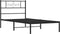 vidaXL - Bedframe - met - hoofdbord - metaal - zwart - 80x200 - cm