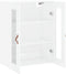 vidaXL - Wandkast - 69,5x34x90 - cm - hoogglans - wit