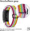 imoshion Elastisch nylon bandje - Geschikt voor Fitbit Charge 4, Charge 3 - Rainbow - One Size