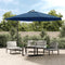 vidaXL - Zweefparasol - met - aluminium - paal - 350 - cm - blauw