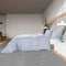 vidaXL - Dekbedovertrekset - 225x220 - cm - katoen - grijs
