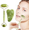 Massage Gezichtsroller en Scraper - Met Face Lift Steen – Groene Kwarts