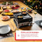 Solis 5 in 1 Tafelgrill 791 - Gourmetstel 4 Personen - Grill Wok Pizzamaker Raclette Pannenkoeken - Zilver (4 stuks)