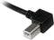 StarTech USB 2.0 A naar linkshoekige B-kabel - 3 m - Hoogwaardige aansluiting - Zwart