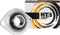 HTB SBPFL 206 Flenslager Plaatstaal Boordiameter 30 mm Gatafstand 90.5 mm