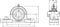 HTB UCP 204 Staand lager Grijs/grauw gietijzer Boordiameter 20 mm Gatafstand 96 mm