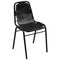 vidaXL - Eetkamerstoelen - Echt leer - Zwart
