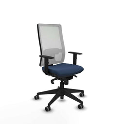 Piqueras y Crespo 1D066G0 - Bureaustoel - Verstelbare hoogte met armleuning - Marineblauw